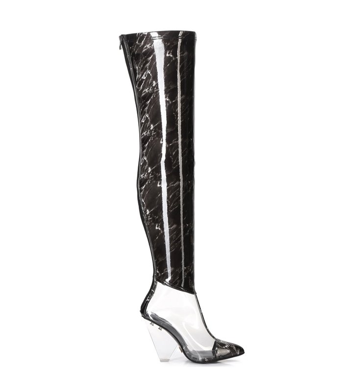 Giaro Overknee Stiefel Fascinate schwarz marble