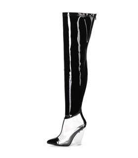Giaro TAYA BLACK SHINY PUMPS - Giaro High Heels