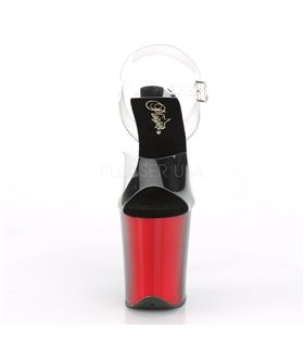 Extreme High Heels für Kenner und Liebhaber kaufen (2) Extrem Plateau Heels FLAMINGO 809BR Lack SchwarzRot in