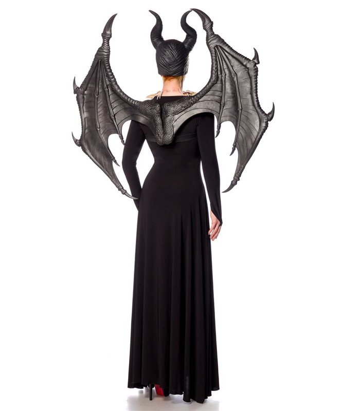 Kostümset mystische Fee wunderschöne Flügel mit Halterung Motto schwarz/beige  online günstig kaufen