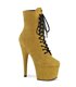 Lace Up Platform Ankle Boots ADORE-1020FS - Mustard