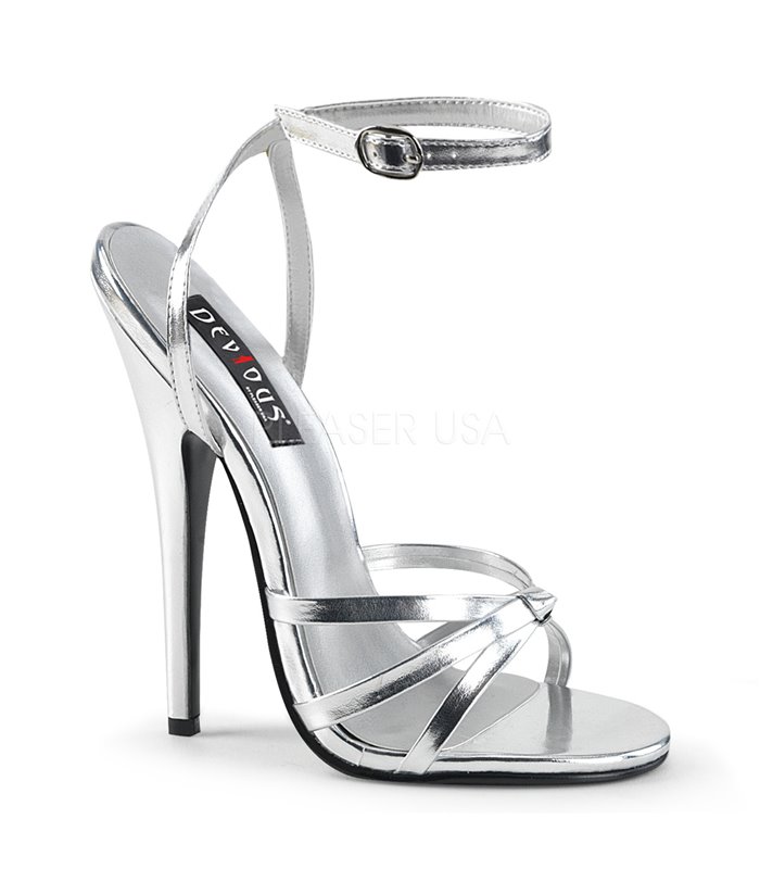 Extrem High Heels DOMINA-108 - Silber