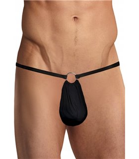 G-String w/Front Ring - Black