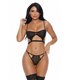 Delicious Dusk Bra and Panty - Black