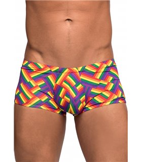 Mini Short im Print-Look für Herren - Mehrfarbig