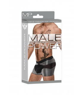 Short transparent für Herren - Schwarz/Grau