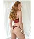 Lace Bandeau and Thong set - Burgundy