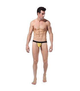 Sexy Tanga kurz für Herren - Schwarz/Rot