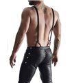 Sexy Hose mit lustvollen Hosenträgern für Herren - Schwarz