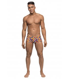 Mini Short im Print-Look für Herren - Mehrfarbig