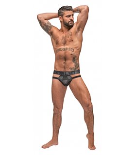 Jock offen mit Karomuster für Herren - Schwarz