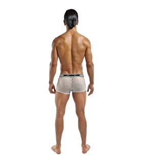 Mini Short mit Fischgrätenmuster für Herren - Schwarz