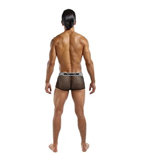 Mini Short mit Fischgrätenmuster für Herren - Schwarz