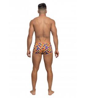 Mini Short im Print-Look für Herren - Mehrfarbig