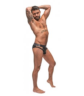 Jock offen mit Karomuster für Herren - Schwarz