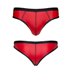 Wetlook Men's brazilian style briefs - Red