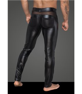 Powerwetlook-Longpants mit Einsätzen und Taschen aus 3D-Netz