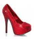 Strass High Heels TEEZE-06R - Rot