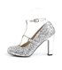 Pleaser Pumps Pleaser Pink Label QUEEN-01 silber